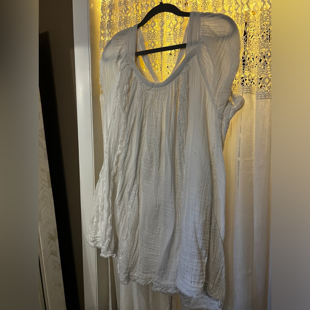 Free People: Angele Mini Dress: Ivory: Large